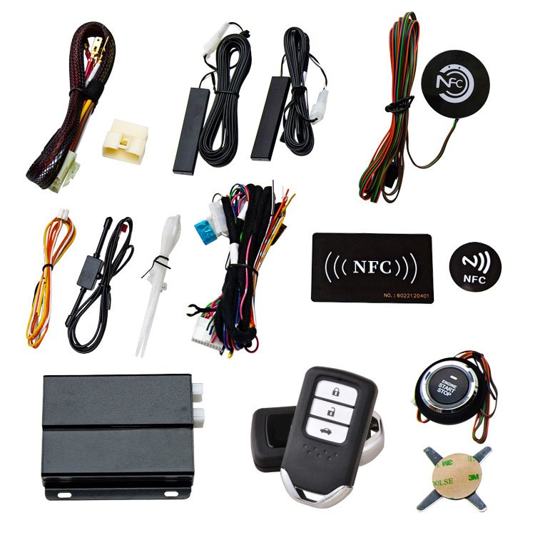 New Arrival Remote Key Start or Stop Car Car Alarm System Security Push Button Start Kit